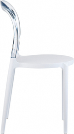 Стул пластиковый Siesta Contract Mr Bobo, белый, прозрачный