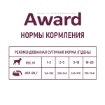 AWARD Консервы для взрослых собак, паштет из ягненка с яблоком, 400г