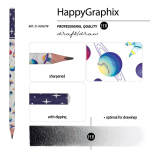 Карандаш ч/г НВ "HappyGraphix. Космос" (Bruno Visconti)