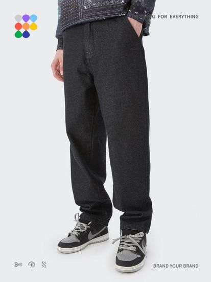 Джинсы INF Wide style 13023W21(black)