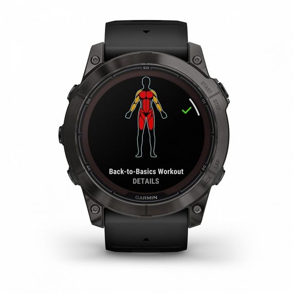 Умные часы Garmin Fenix 7X Pro Sapphire Solar Edition Титановый угольно-серый корпус с DLC-покрытием и черным ремешком