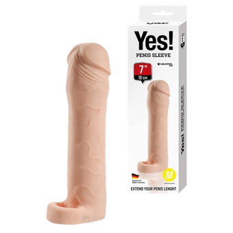 Насадка на член Yes! со съемной втулкой 41 мм (18*4,5 см)