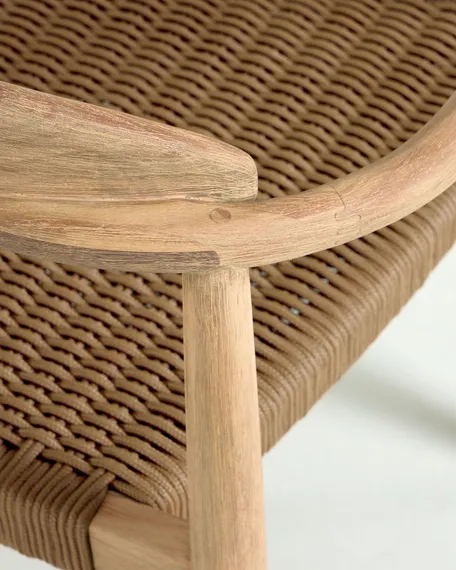 Стул Glynis массив эвкалипта с бежевым сиденьем | La Forma | Испания | Купить в Hallberg.ru