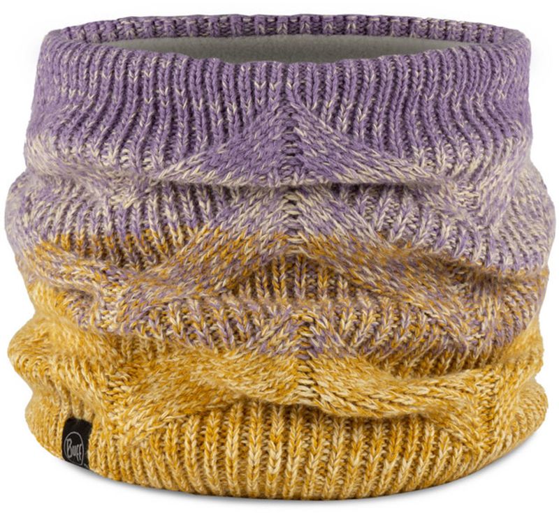 Вязаный шарф-труба с флисом Buff Neckwarmer Knitted Polar Masha Lavender Фото 2