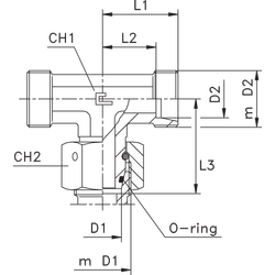 Соединение PNТ DL06 М12х1.5 DS06 М14х1.5 (корпус)