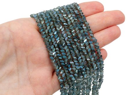 Нить бусин для украшений 4мм (ювелирное стекло)