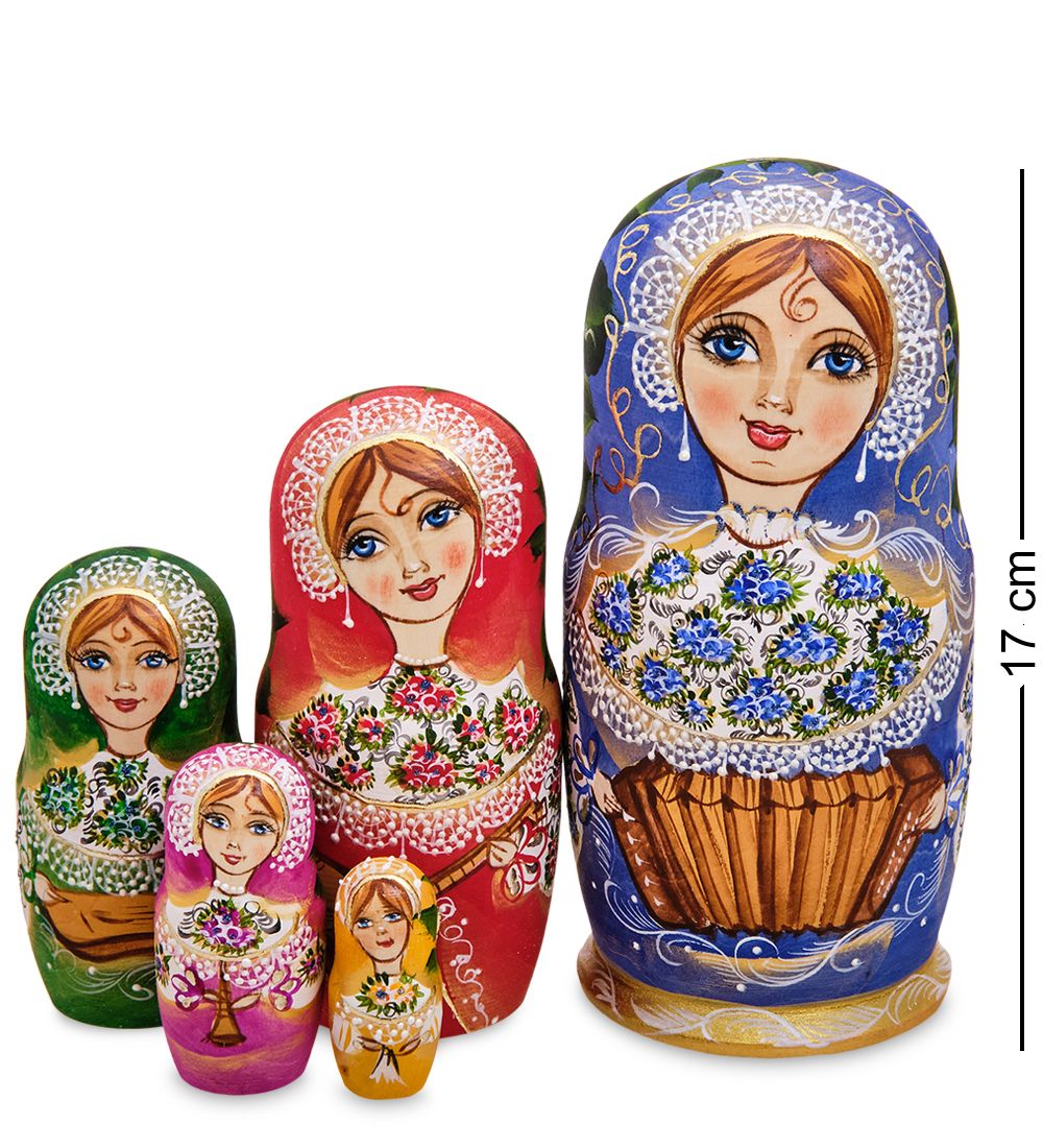 Народные промыслы МР-44/ 2-F Матрешка 5м «Василина»
