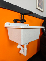 Пластиковая техническая раковина COMPACT WHITE