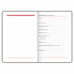 Еженедельник недатированный А5 145х215 мм, BRAUBERG "Party", под кожу, 64 л., белый, 114473