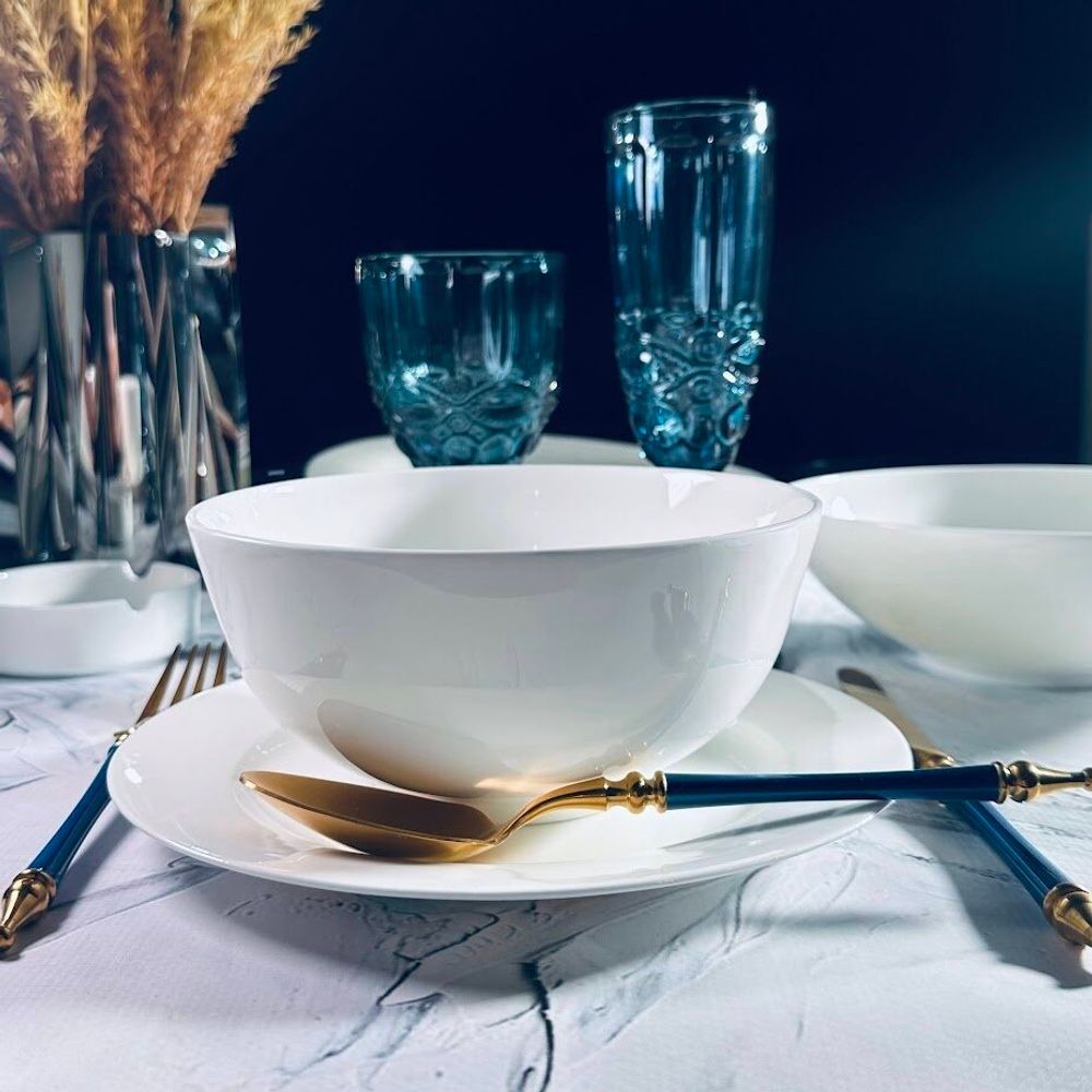 Lenardi 205-615 Набор из 6 салатников 15см ATLANT в под.уп.(х6)Костяной фарфор