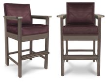 Стул бильярдный Techno ясень (Дуб натуральный(natur-wood),Винилискожа Mahogany,Винилискожа (Mahogany) цвет № 202,дек. серебро)