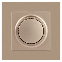 Светорегулятор Intro Accent 6-401-04 поворотный, 600Вт 230В, IP20, СУ, шампань | Intro