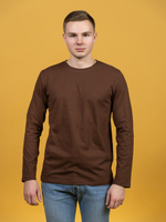 Лонгслив Premium коричневый 180гр/м2