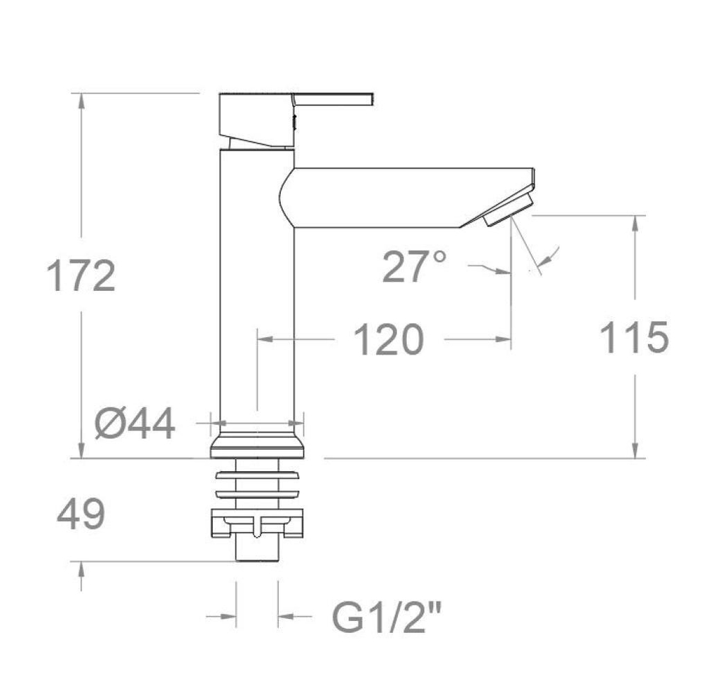 Кран для раковины на 1 воду DRAKO 337111