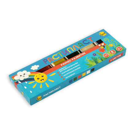 Пластилин 6цв 120гр. Растипласт