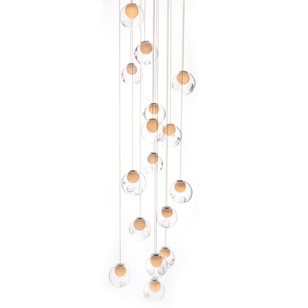 Pendant design lamp  28.16 by Bocci (Clear)