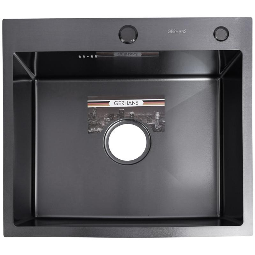 Кухонная мойка премиум GERHANS K36050B  графит