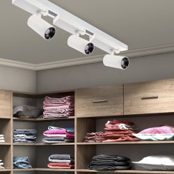 Трековый светильник трехфазный ЭРА STR-30-99-40K-W30 регулируемый луч 4000K белый