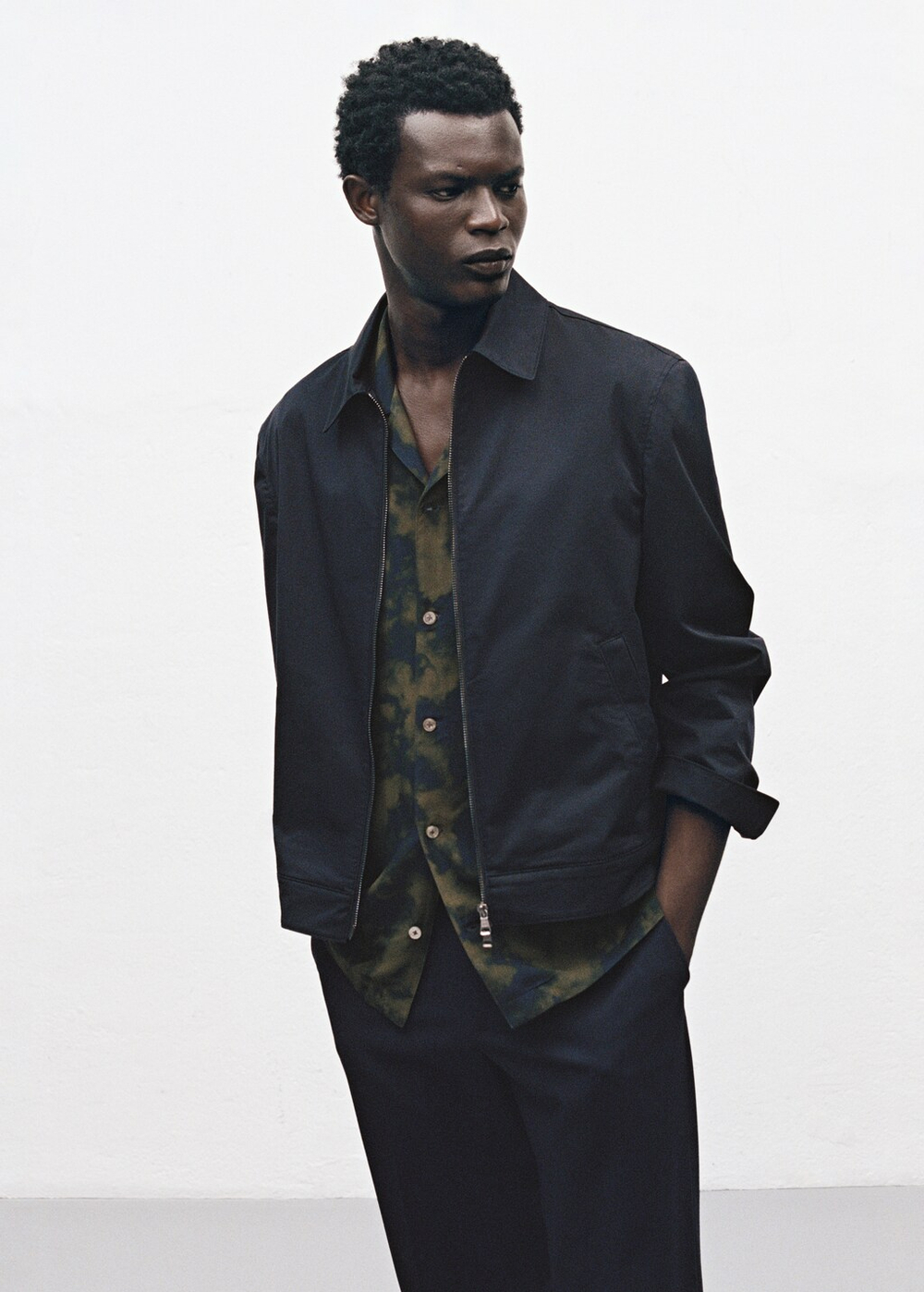 Хлопковая куртка на молнии