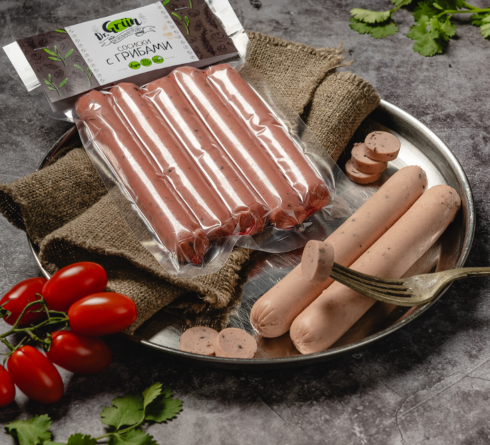 ДГ Продукт растительный Сосиски "С Грибами" 300г