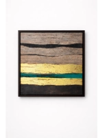 Интерьерная картина на холсте с золотой патиной 53×53 см