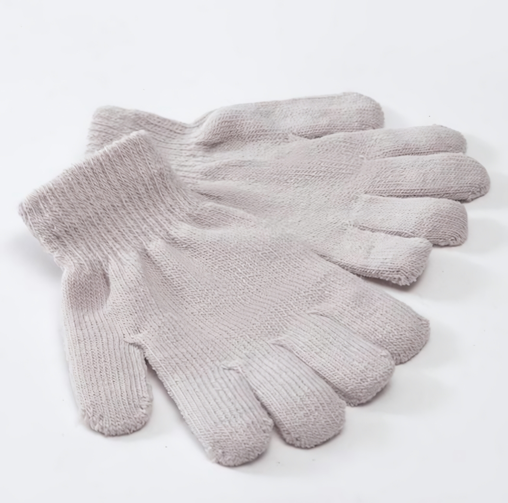 Перчатки "Однотонные", серый, р-р 16 (10-12 лет) 5133472 (MINAKU), 1 шт.