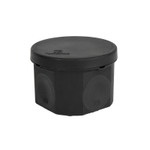 Коробка распределительная накладная круглая Промрукав 70х50 мм IP66 черная