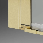 Душевая дверь Radaway Nes Brushed Gold DWD I 110 10027110-99-01 стекло прозрачное/профиль брашированное золото