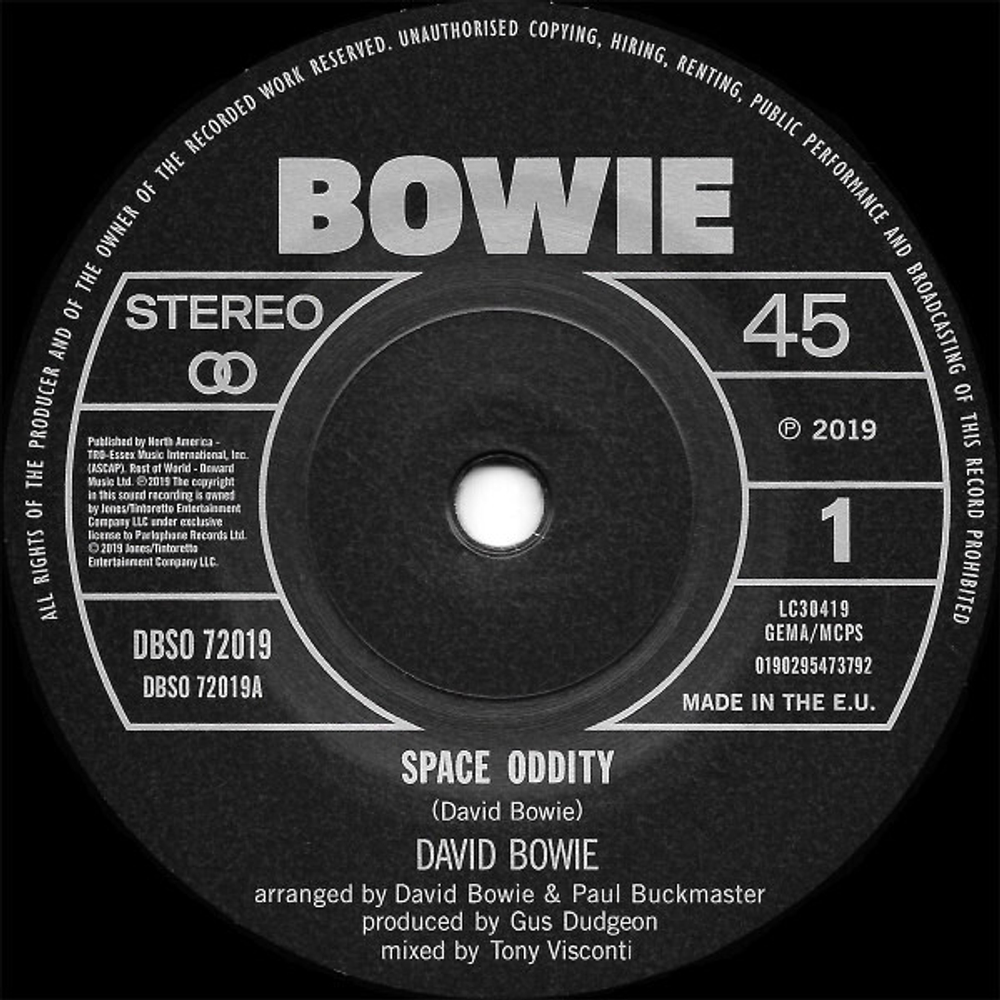 David Bowie / Space Oddity (50th Anniversary Edition)(2x7" Vinyl Single)