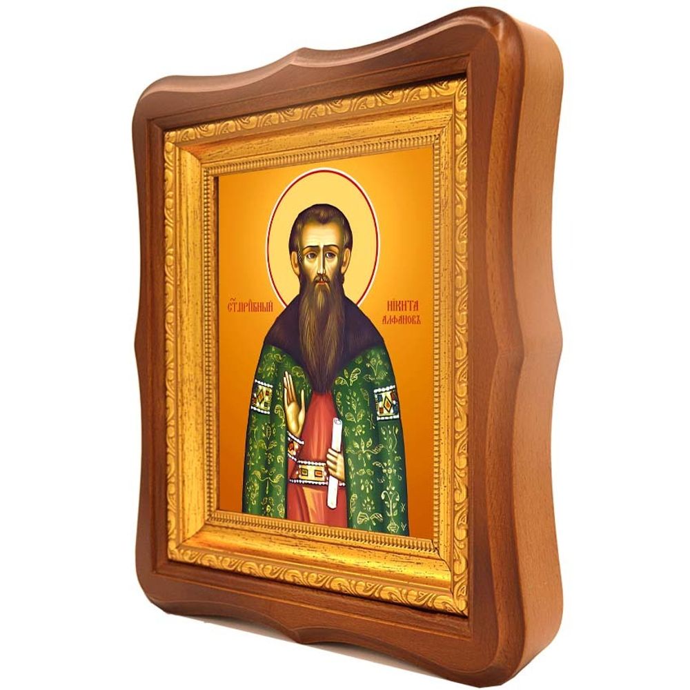 Никита (Нифонт) Алфанов, Сокольницкий, Новгородский преподобный. Икона на холсте.