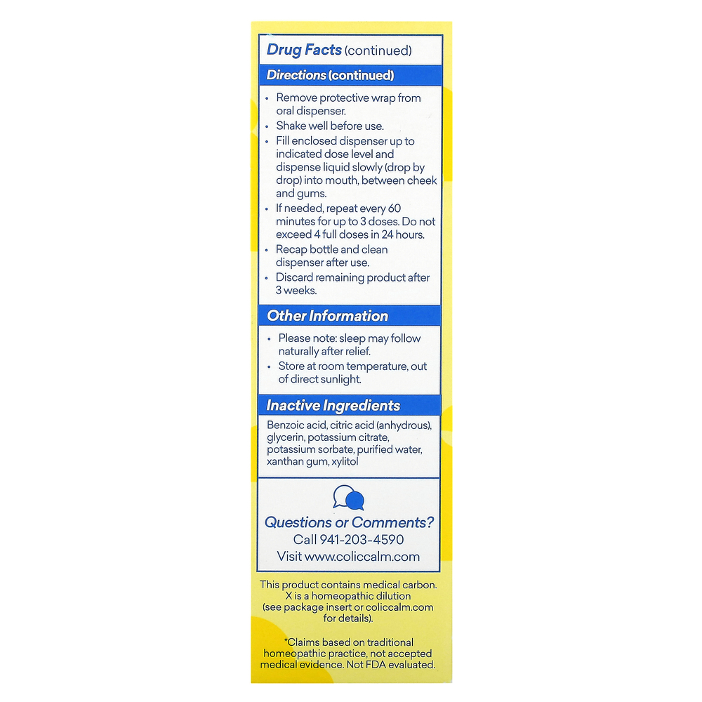 Colic Calm, Colic, средство от газообразования и рефлюкса, для младенцев, 59 мл (2 жидк. унции)