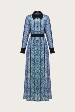 ПЛАТЬЕ ИЗ ХЛОПКА С ЛЮРЕКСНОЙ НИТЬЮ