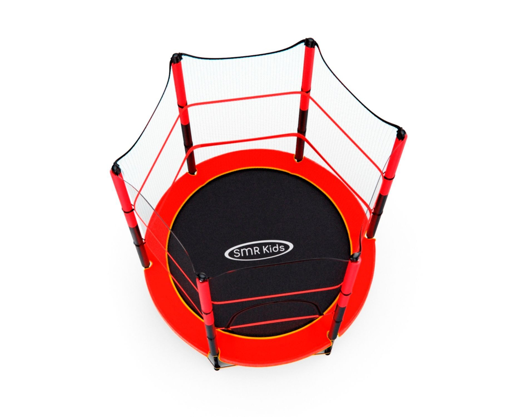 Батут детский DFC TRAMPOLINE-RED 55" с сеткой