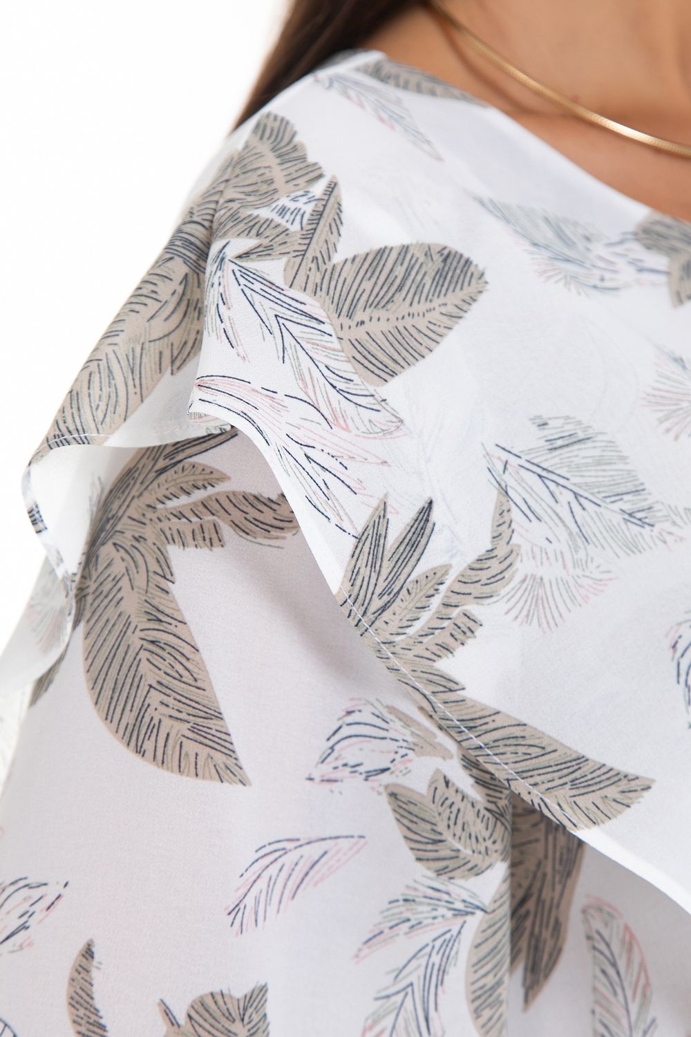 Блуза Красивая из шифона (вайт) Diolche