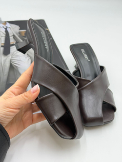 Босоножки женские эко-кожа арт. FECM 102-5 цвет "коричневый"