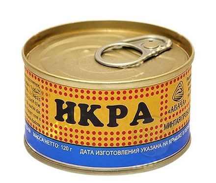 Икра минтая 120г. Авача