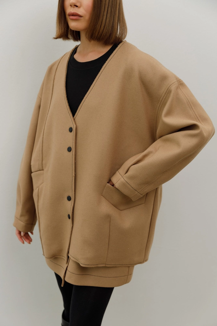 ПАЛЬТО МЕРИКО ПЕСОЧНЫЙ