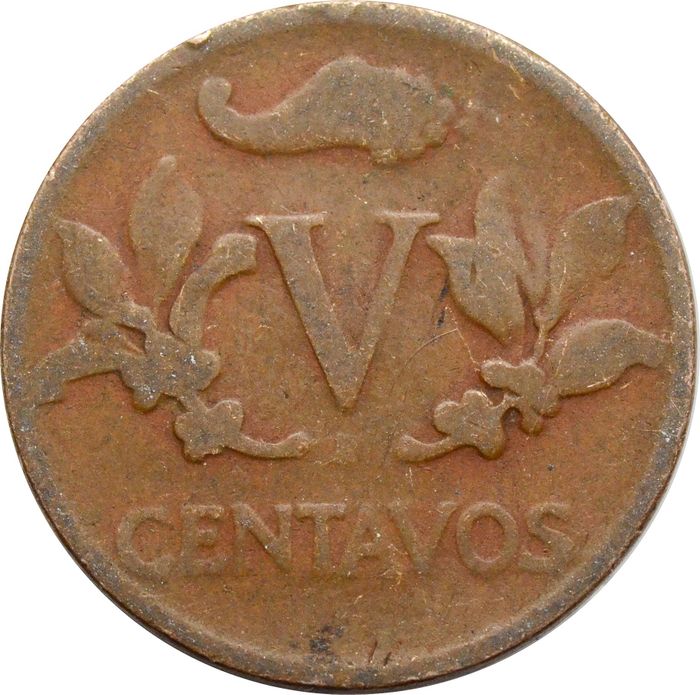 5 сентаво 1942-1966 Колумбия