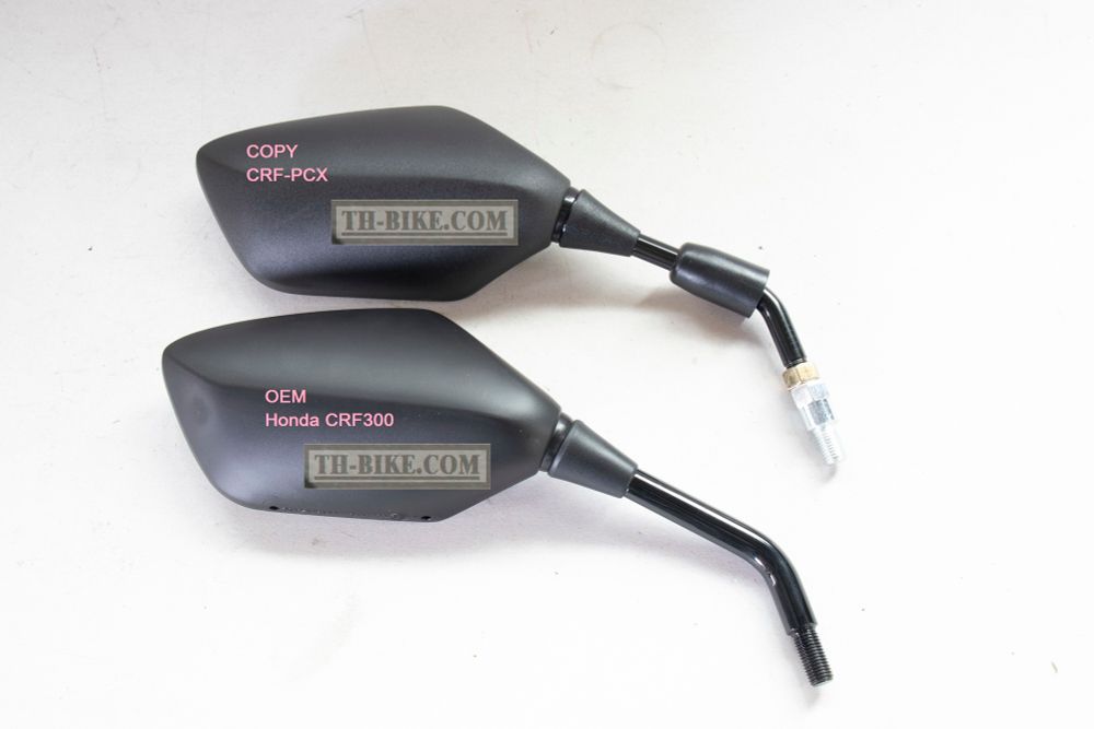 Mirror set assembly for Honda CRF300L-Rally (2021-Up), PCX (2018-Up). Copy, made in Thailand 88210-K1T-E10 88220-K1T-E10, 88210-K97-T00, 88220-K97-T00