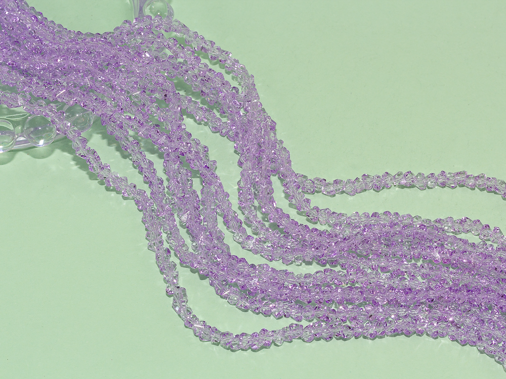 Нить бусин для украшений 4мм (ювелирное стекло)