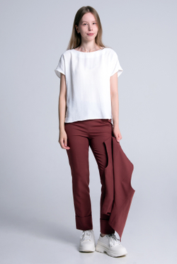 Брюки зауженные 3434ВЕ, корич кирпич #89ККи023434ВЕ