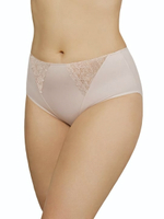 Трусы-слипы с широкими боковыми участками и высокой посадкой (Размер: 50) (Цвет: пудровый)