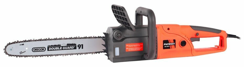 Пила цепная электрическая PATRIOT ES, 2000Вт, шаг цепи 3/8", длина шины 40см, плавный пуск