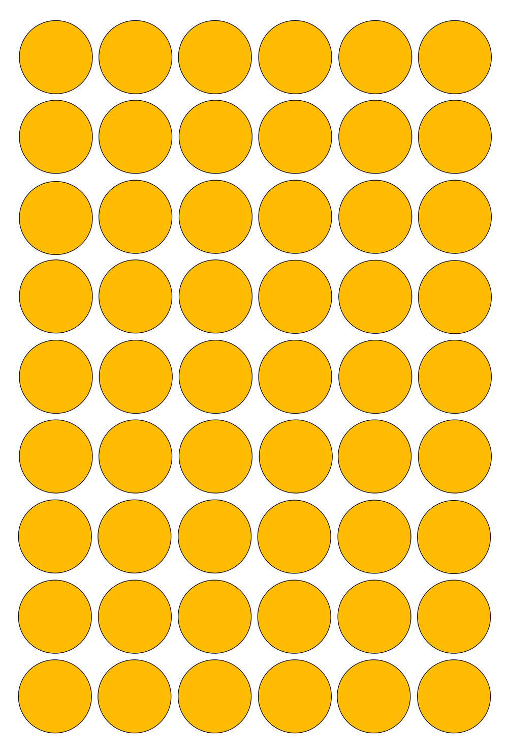 Виниловые наклейки для упаковки и маркировки Policomprint M4. 20 мм. 54 шт.