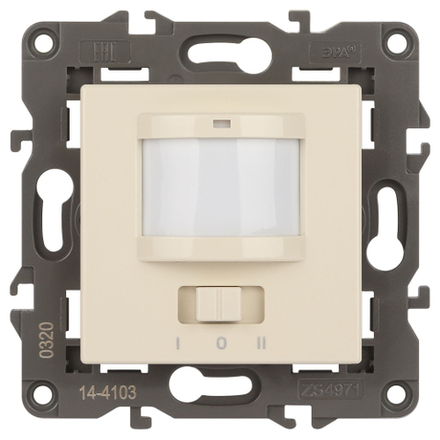14-4103-02 ЭРА Датчик движения 2-проводной, 180-240В, 200Вт, IP20, Эра Elegance, слоновая кость