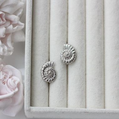 Швензы Ракушки 17*12 мм с английским замком, родий, Ш128