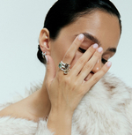 кольцо mireille с зеленым аметистом