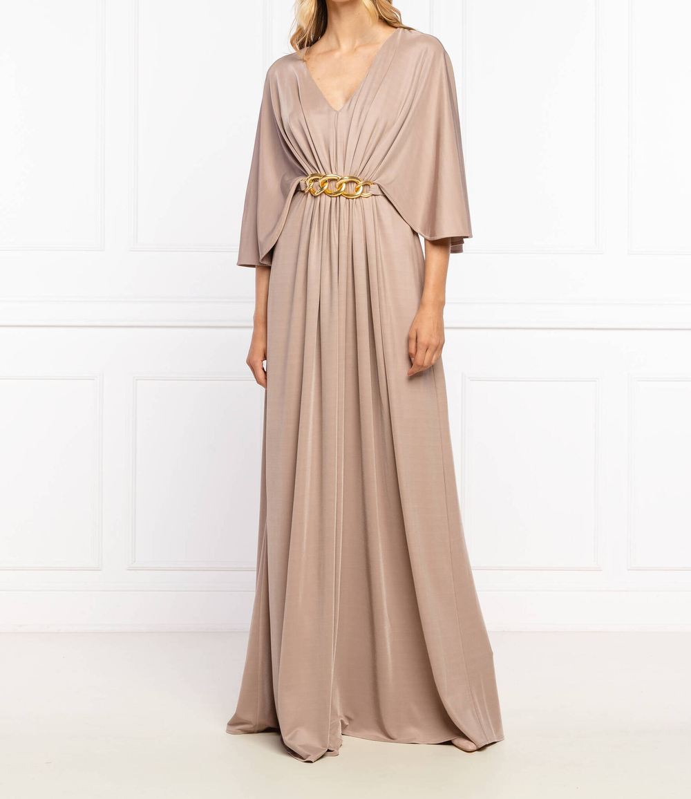 платье с ремешком Elisabetta Franchi - пудро-розовый(AB06516E2)