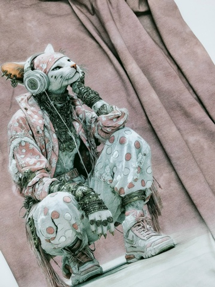 Кулир купон 80см хип хоп на розовом