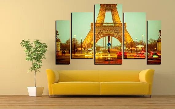 Модульная картина "Центр Парижа"